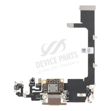 Charging Port Flex Cable with Board for iPhone 11 Pro Gold without Logo HQ