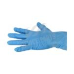 100Pcs Middle Size PVC Anti-Static Disposable Nitrile Glove Blue