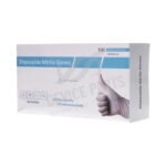 100Pcs Middle Size PVC Anti-Static Disposable Nitrile Glove Blue - Image 2