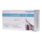 100Pcs Small Size PVC Anti-Static Disposable Nitrile Glove Blue - Image 2