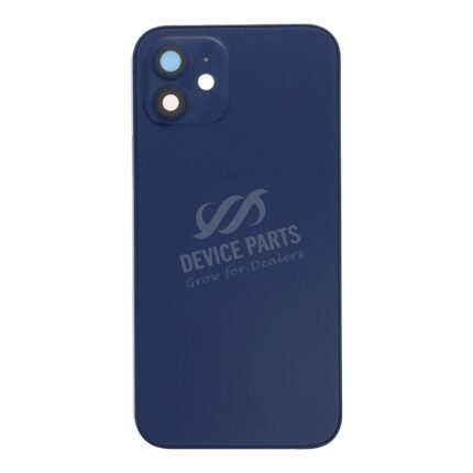 Middle Frame + Battery Door + Back Camera Lens and Bezel + Side Buttons + SIM Card Tray with Magnetism Ring+Speaker Anti-Dust Mesh+Mic Anti-Dust Mesh+Eject Pin for iPhone 12 European Version Blue OEM