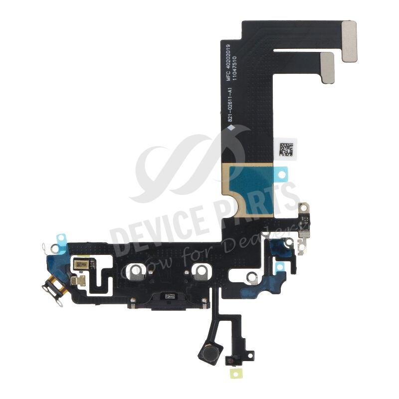 as072734_2106044474_1.jpg Charging Port Flex Cable for iPhone 12 Mini Black without Logo OEM - Image 1
