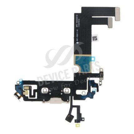 Charging Port Flex Cable for iPhone 12 Mini White without Logo OEM