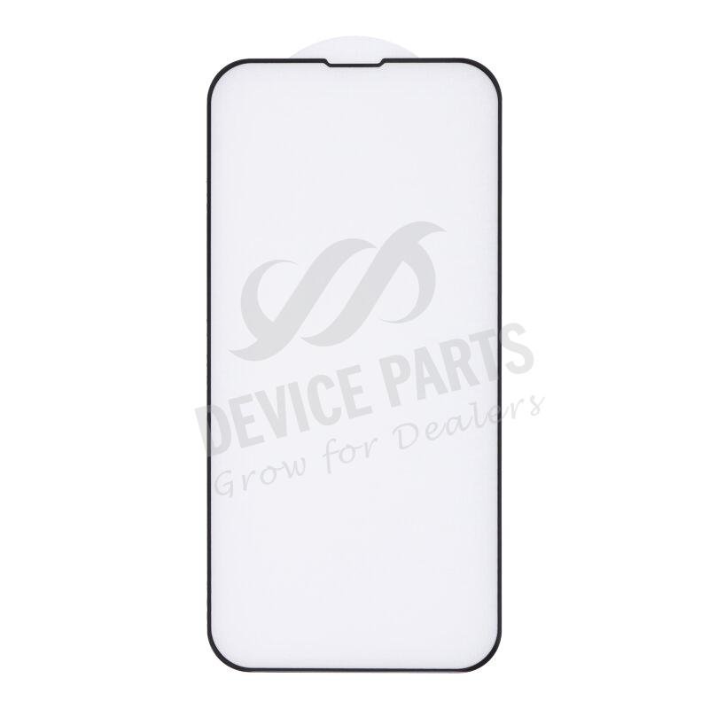 as076617a_2107261993_1.jpg Silk Screen Full Screen Tempered Glass Screen Protector for iPhone 13 6.1"/13 Pro 6.1" Black - Image 1