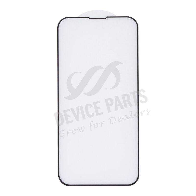as076618a_2107261643_1.jpg Silk Screen Full Screen Tempered Glass Screen Protector for iPhone 13 Mini 5.4" Black - Image 1
