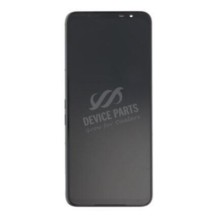 Screen Replacement With Frame for Asus ROG Phone 5/ROG Phone 5 Ultimate Black Ori(Third Party Glued)