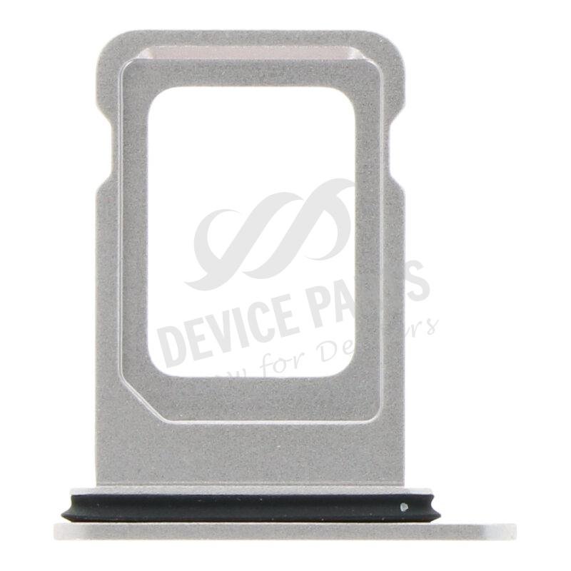 as083010_2109294047_1.jpg SIM Card Tray for iPhone 13 6.1" Single Card Version White Ori - Image 1