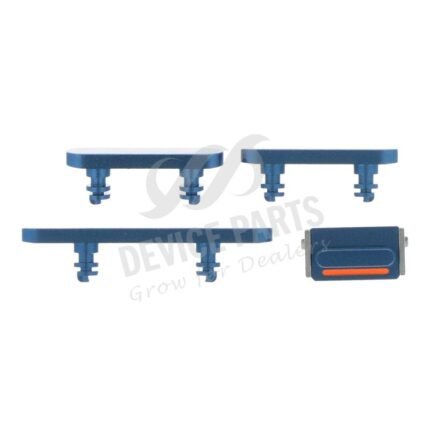 Power Volume Mute Buttons Keys Side Buttons for iPhone 13 6.1"/13 Mini 5.4" Blue Ori 4pcs in one set