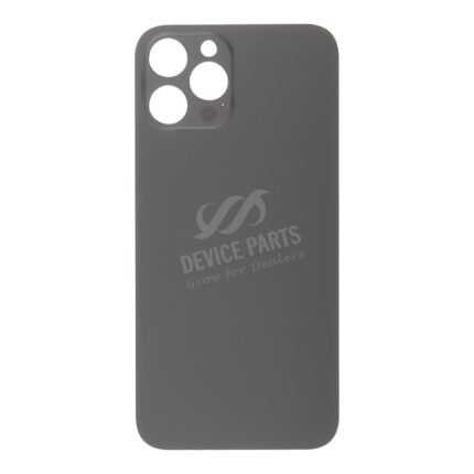 Battery Door with Adhesive for iPhone 12 Pro Max Large Hole Black without Logo OEM