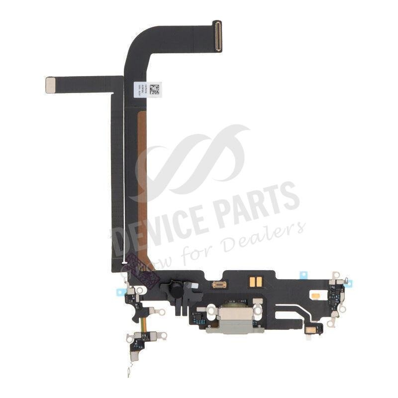 as084216_2201153773_1.jpg Charging Port Flex Cable for iPhone 13 Pro Max 6.7" White Ori - Image 1