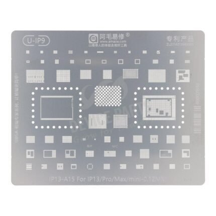 Amaoe A15 0.12MM Rework Repair BGA Reballing Stencil for iPhone 13 Series