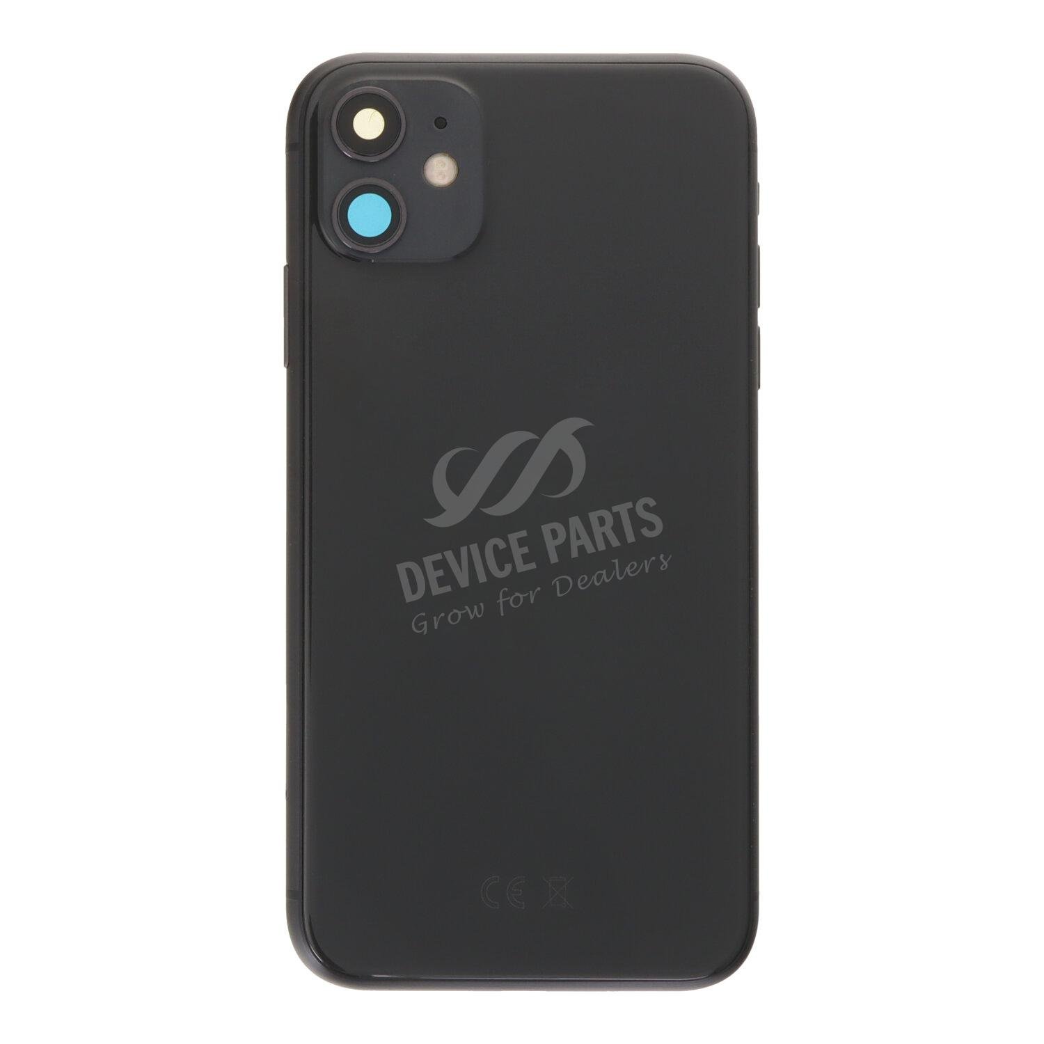 as084516_2507071838_1.jpg Battery Door Assembly for iPhone 11 European Version Black OEM - Image 1