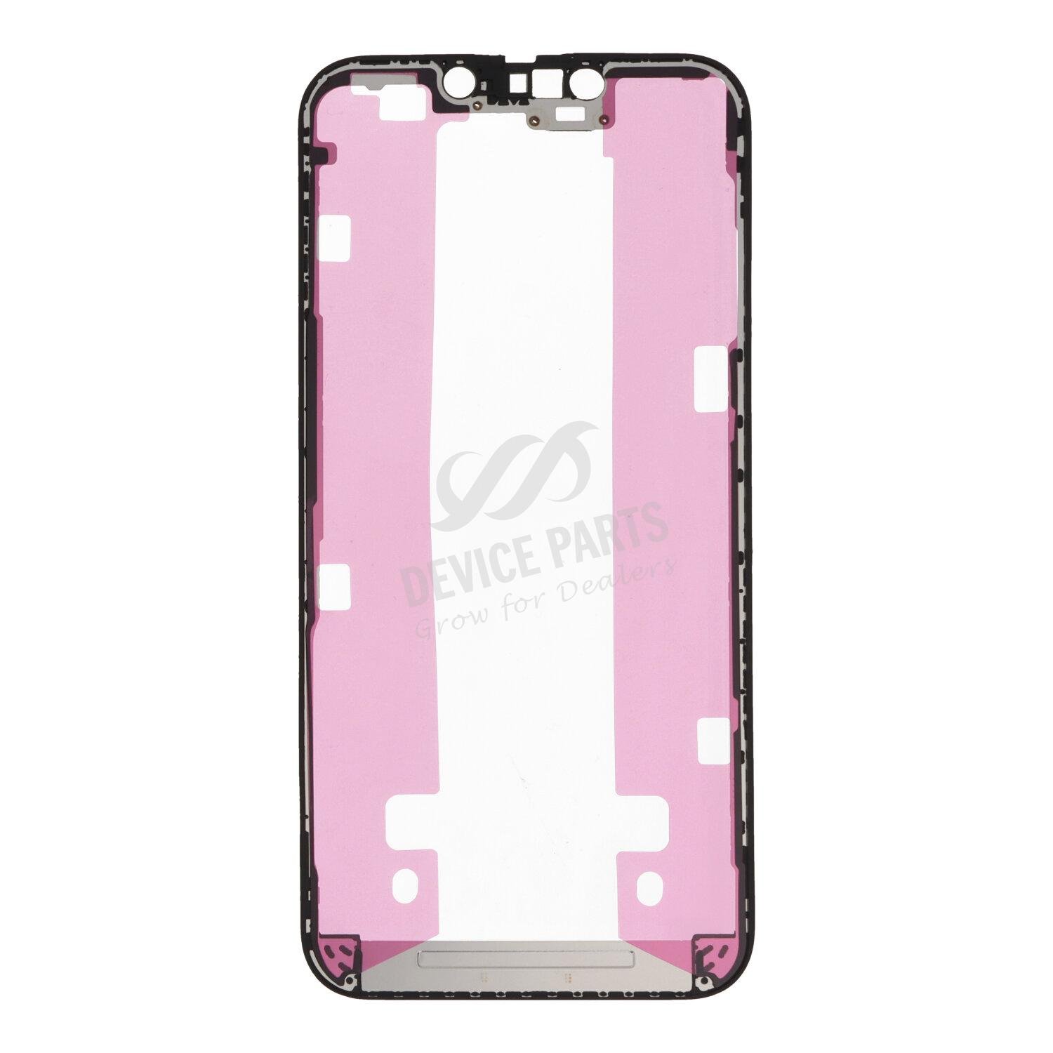 as085365_2307298958_1.jpg Touch Screen Frame with Adhesive for iPhone 13 Pro 6.1" Black HQ - Image 1