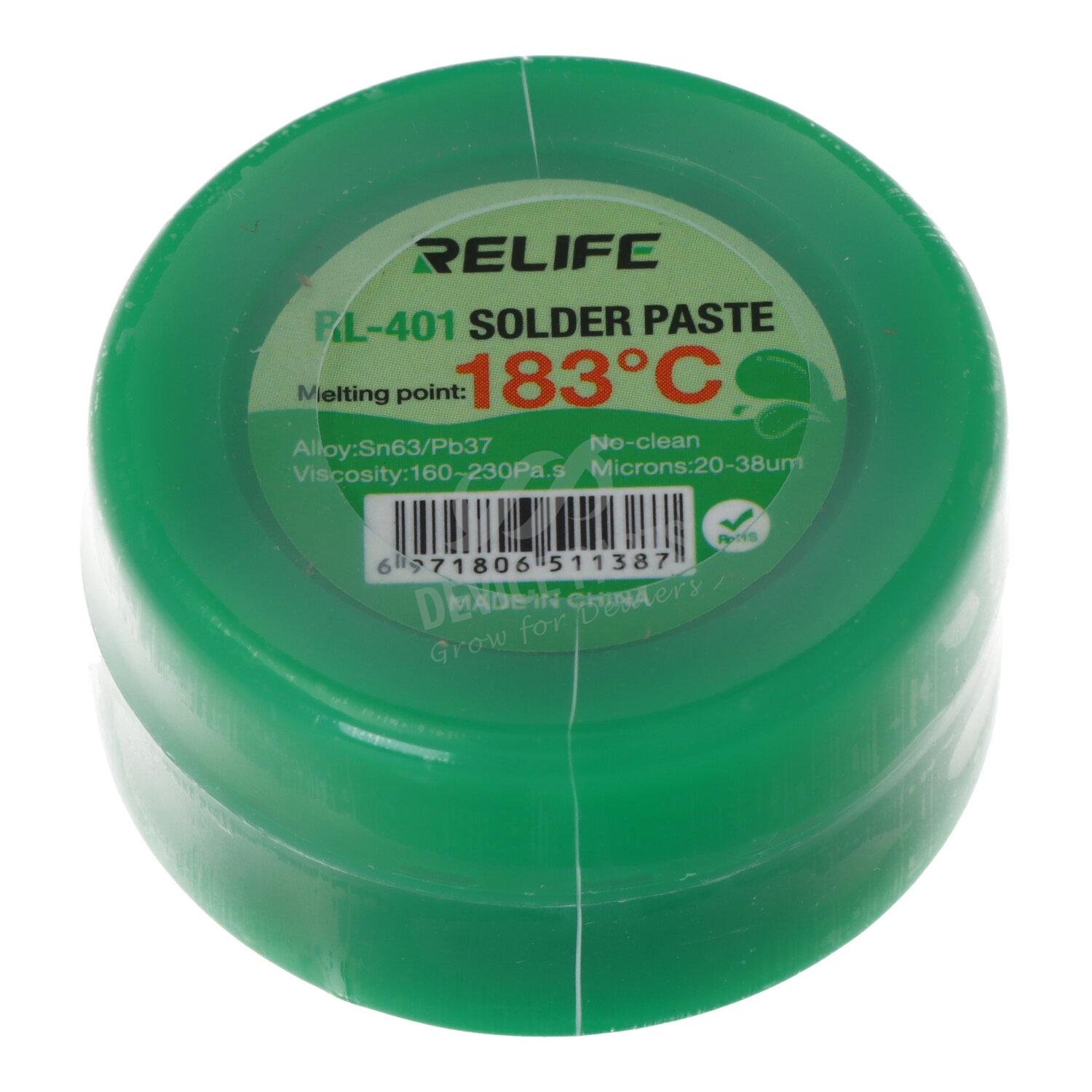 as085449_2407063649_1.jpg RELIFE RL-401 30g Solder Paste Flux 183? Medium Temp Quality Advance Silver Soldering Welding Liquid for BGA CPU Repair - Image 1