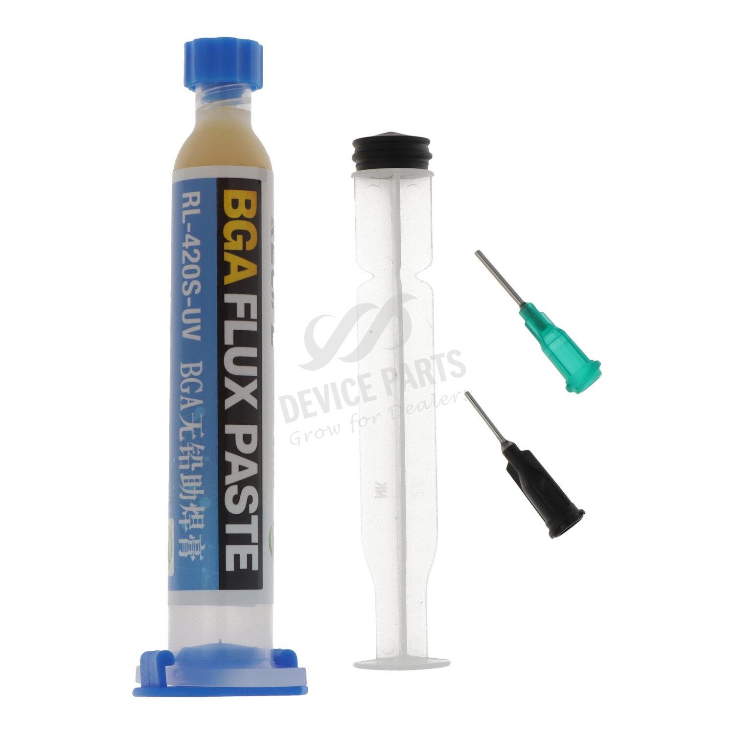 as085455_2407066519_1.jpg RELIFE RL-420S-UV 10cc BGA Lead-Free Flux Solder Paste - Image 1