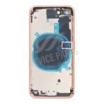 Middle Frame + Battery Door + Back Camera Lens and Bezel + Side Buttons + SIM Card Tray with Speaker Anti-Dust Mesh+Mic Anti-Dust Mesh+Eject Pin for iPhone 8 European Version Gold HQ - Image 2
