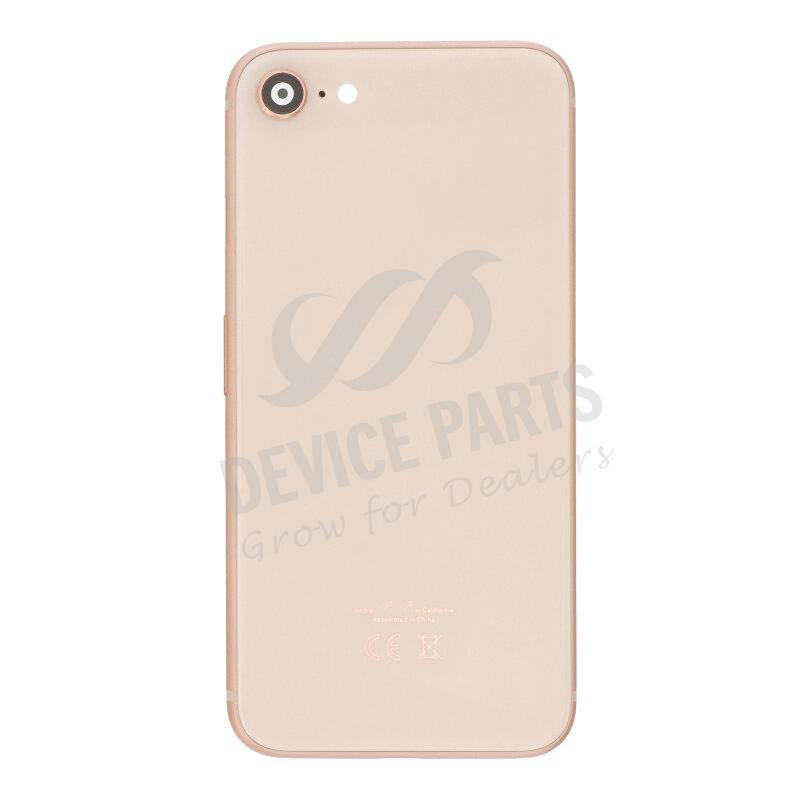 as091103_2202177248_1.jpg Middle Frame + Battery Door + Back Camera Lens and Bezel + Side Buttons + SIM Card Tray with Speaker Anti-Dust Mesh+Mic Anti-Dust Mesh+Eject Pin for iPhone 8 European Version Gold HQ - Image 1