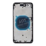 Middle Frame + Battery Door + Back Camera Lens and Bezel + Side Buttons + SIM Card Tray with Speaker Anti-Dust Mesh+Mic Anti-Dust Mesh+Eject Pin for iPhone 8 Plus European Version Black HQ - Image 2