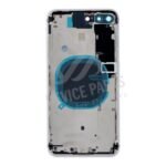 Middle Frame + Battery Door + Back Camera Lens and Bezel + Side Buttons + SIM Card Tray with Speaker Anti-Dust Mesh+Mic Anti-Dust Mesh+Eject Pin for iPhone 8 Plus European Version White HQ - Image 2