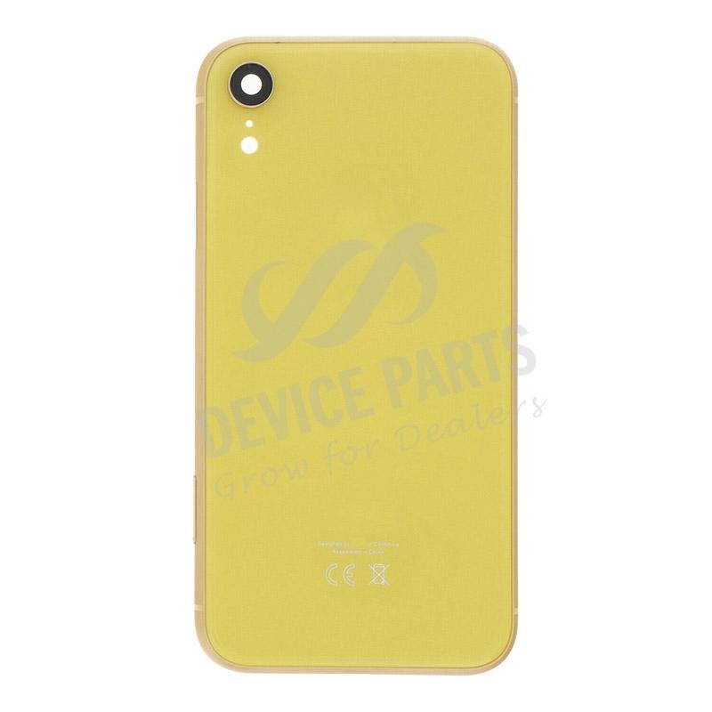 as091112_2207145036_1.jpg Middle Frame + Battery Door + Back Camera Lens and Bezel + Side Buttons + SIM Card Tray with Speaker Anti-Dust Mesh+Mic Anti-Dust Mesh+Eject Pin for iPhone XR European Version Yellow HQ - Image 1