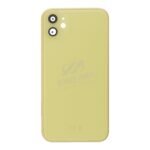 Middle Frame + Battery Door + Back Camera Lens and Bezel + Side Buttons + SIM Card Tray with Speaker Anti-Dust Mesh+Mic Anti-Dust Mesh+Eject Pin for iPhone 11 European Version Yellow HQ