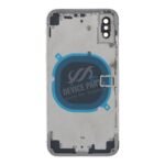 Middle Frame + Battery Door + Back Camera Lens and Bezel + Side Buttons + SIM Card Tray with Speaker Anti-Dust Mesh+Mic Anti-Dust Mesh+Eject Pin for iPhone X European Version White HQ - Image 2