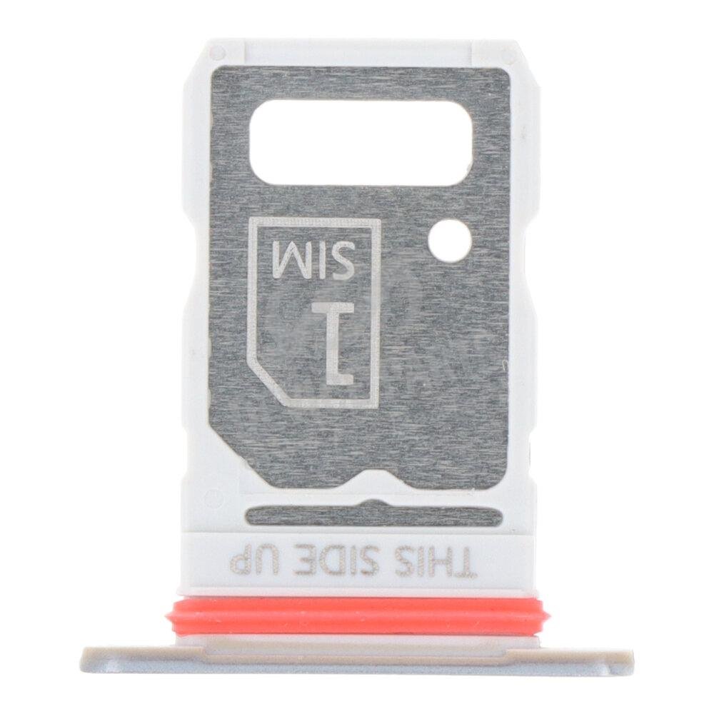 as093585_2203234397_1.jpg SIM Card Tray for Motorola Edge 20 Dual Card Version Silver Ori - Image 1