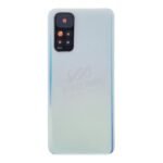 Battery Door + Battery Door Adhesive + Back Camera Lens and Bezel for Xiaomi Redmi Note 11 White Ori