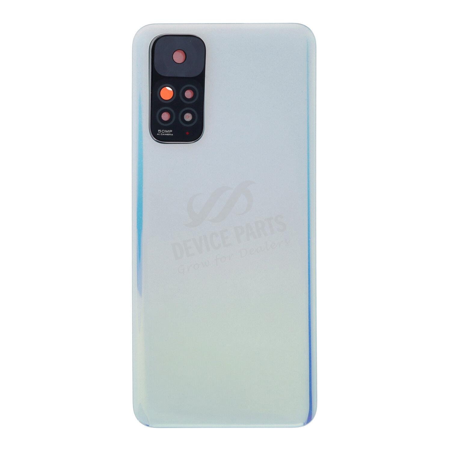 as094819_2305091167_1.jpg Battery Door + Battery Door Adhesive + Back Camera Lens and Bezel for Xiaomi Redmi Note 11 White Ori - Image 1