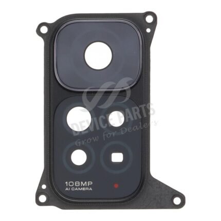 Back Camera Lens and Bezel without Adhesive for Xiaomi Redmi Note 11S Black Ori