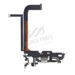 Charging Port Flex Cable for iPhone 13 Pro Max 6.7" White without Logo HQ