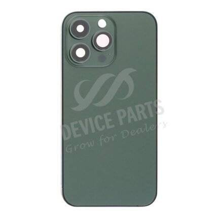 Middle Frame + Battery Door + Back Camera Lens and Bezel + Side Buttons + SIM Card Tray with Magnetism Ring+Speaker Anti-Dust Mesh+Mic Anti-Dust Mesh+Eject Pin for iPhone 13 Pro 6.1" European Version Green OEM