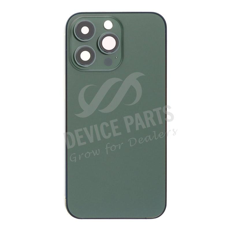as099312_2207143430_1.jpg Middle Frame + Battery Door + Back Camera Lens and Bezel + Side Buttons + SIM Card Tray with Magnetism Ring+Speaker Anti-Dust Mesh+Mic Anti-Dust Mesh+Eject Pin for iPhone 13 Pro 6.1" European Version Green OEM - Image 1