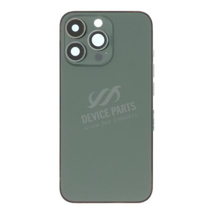 Middle Frame + Battery Door + Back Camera Lens and Bezel + Side Buttons + SIM Card Tray with Magnetism Ring+Speaker Anti-Dust Mesh+Mic Anti-Dust Mesh+Eject Pin for iPhone 13 Pro 6.1" USA Version Green OEM