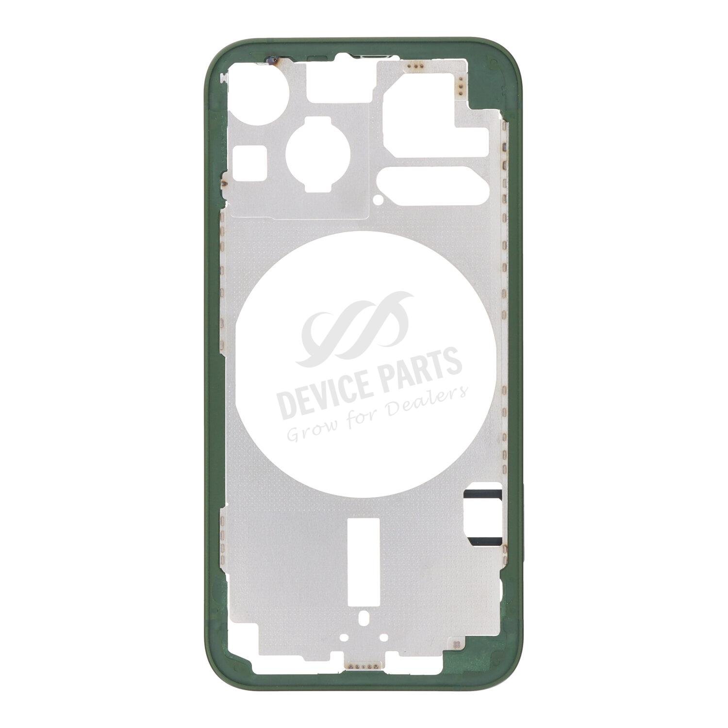 as099413_2206235303_1.jpg Middle Frame with Side Buttons + SIM Card Tray for iPhone 13 Mini 5.4" European Version Green OEM - Image 1