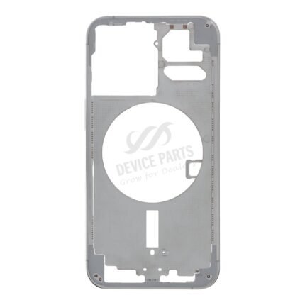 Middle Frame with Side Buttons + SIM Card Tray for iPhone 13 Pro 6.1" European Version White OEM