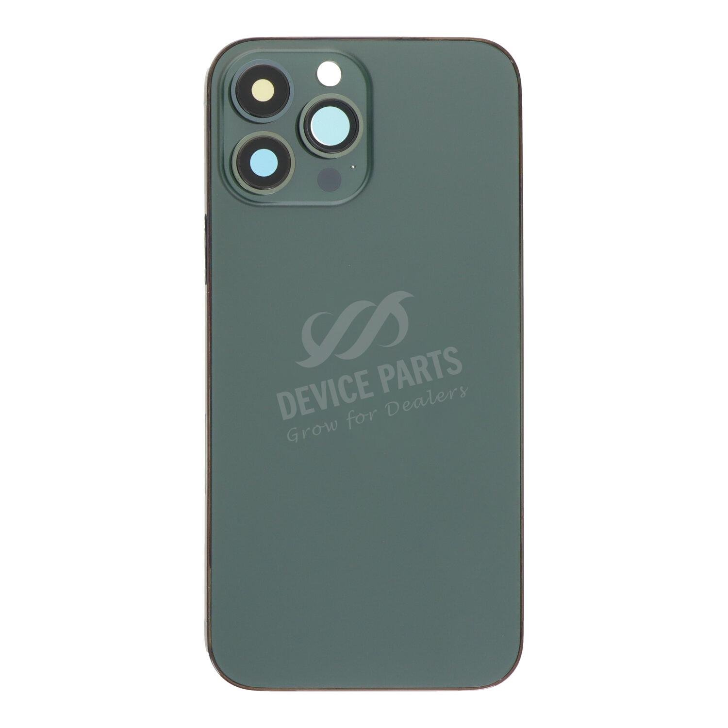as099421_2501209578_1.jpg Middle Frame + Battery Door + Back Camera Lens and Bezel + Side Buttons + SIM Card Tray with Magnetism Ring+Speaker Anti-Dust Mesh+Mic Anti-Dust Mesh+Eject Pin for iPhone 13 Pro Max 6.7" USA Version Green OEM - Image 1