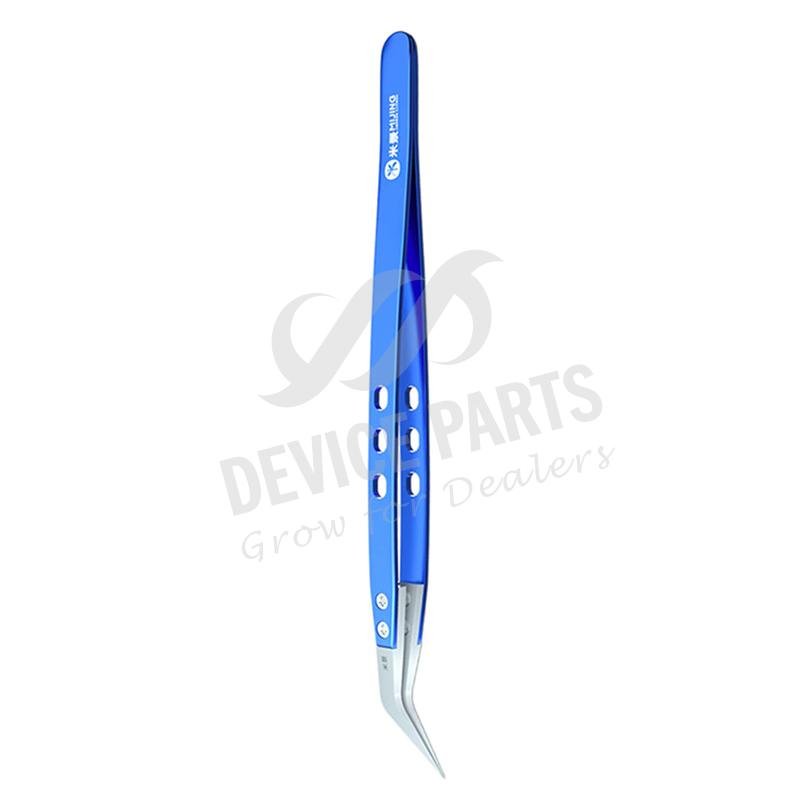 as110584_2209208126_1.jpg Mijing Curved Head Stainless Steel Anti-static Insulation Precision Ceramics Tweezers - Image 1