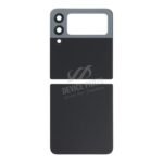 Top and Bottom Battery Door + Battery Door Adhesive + Back Camera Lens and Bezel for Samsung Galaxy Z Flip3 5G F711 Gray HQ 2pcs in one set