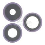 Back Camera Lens and Bezel for iPhone 14 Pro/14 Pro Max Purple Ori 3pcs in one set