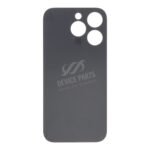 Battery Door with Adhesive for iPhone 14 Pro Small Hole Black OEM - Image 2