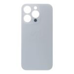 Battery Door with Adhesive for iPhone 14 Pro Small Hole White OEM