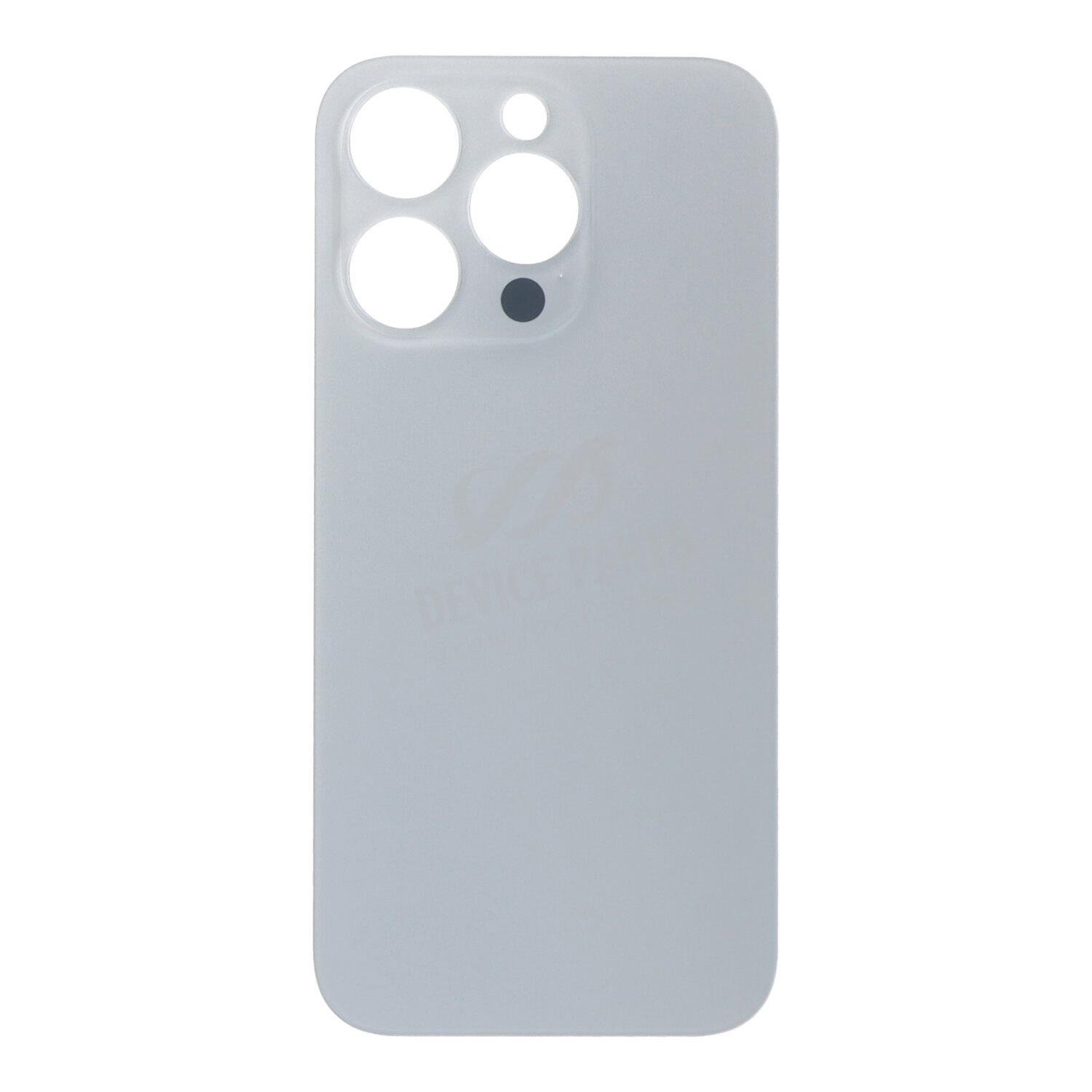 as113993_2210151547_1.jpg Battery Door with Adhesive for iPhone 14 Pro Small Hole White OEM - Image 1