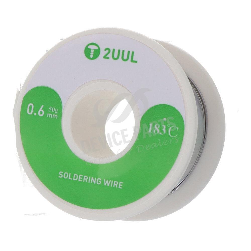 as114071_2210282074_1.jpg 2UUL 183? 0.6mm 100M Rosin Core Tin Solder Wire - Image 1