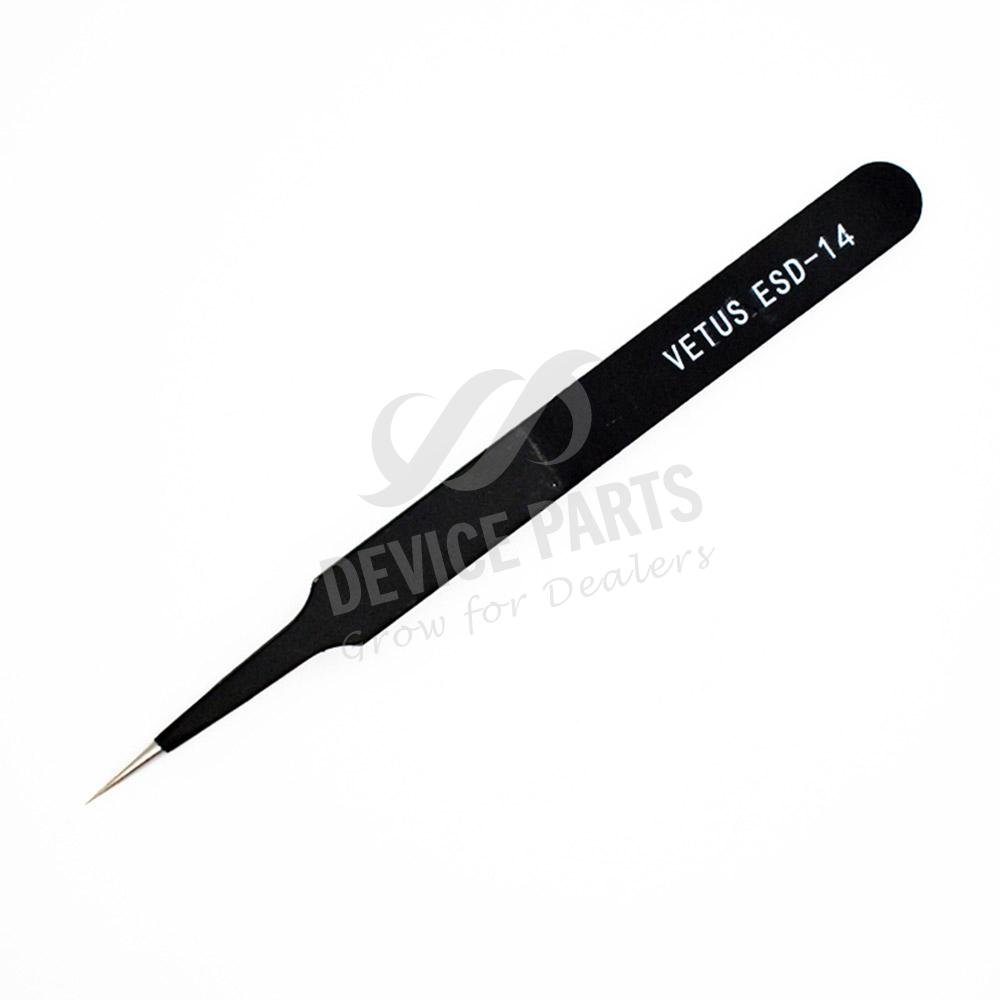 as114290_2210282948_1.jpg VETUS ESD-14 Stainless Steel Anti-static Tweezers - Image 1