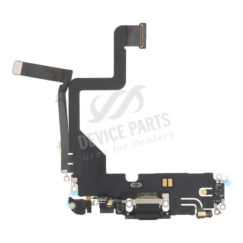 as114774_2502207413_1.jpg Charging Port Flex Cable for iPhone 14 Pro Black Ori - Image 1