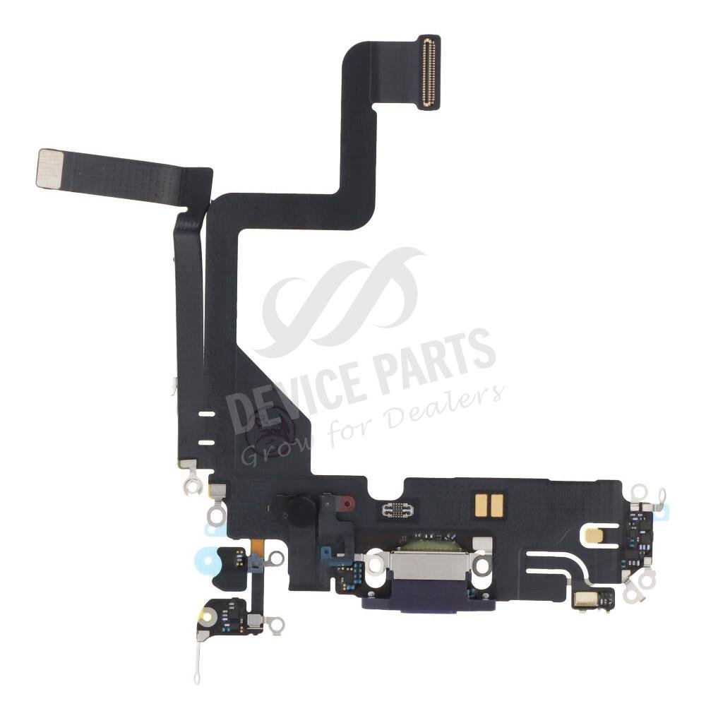 as114776_2210271005_1.jpg Charging Port Flex Cable for iPhone 14 Pro Purple Ori - Image 1