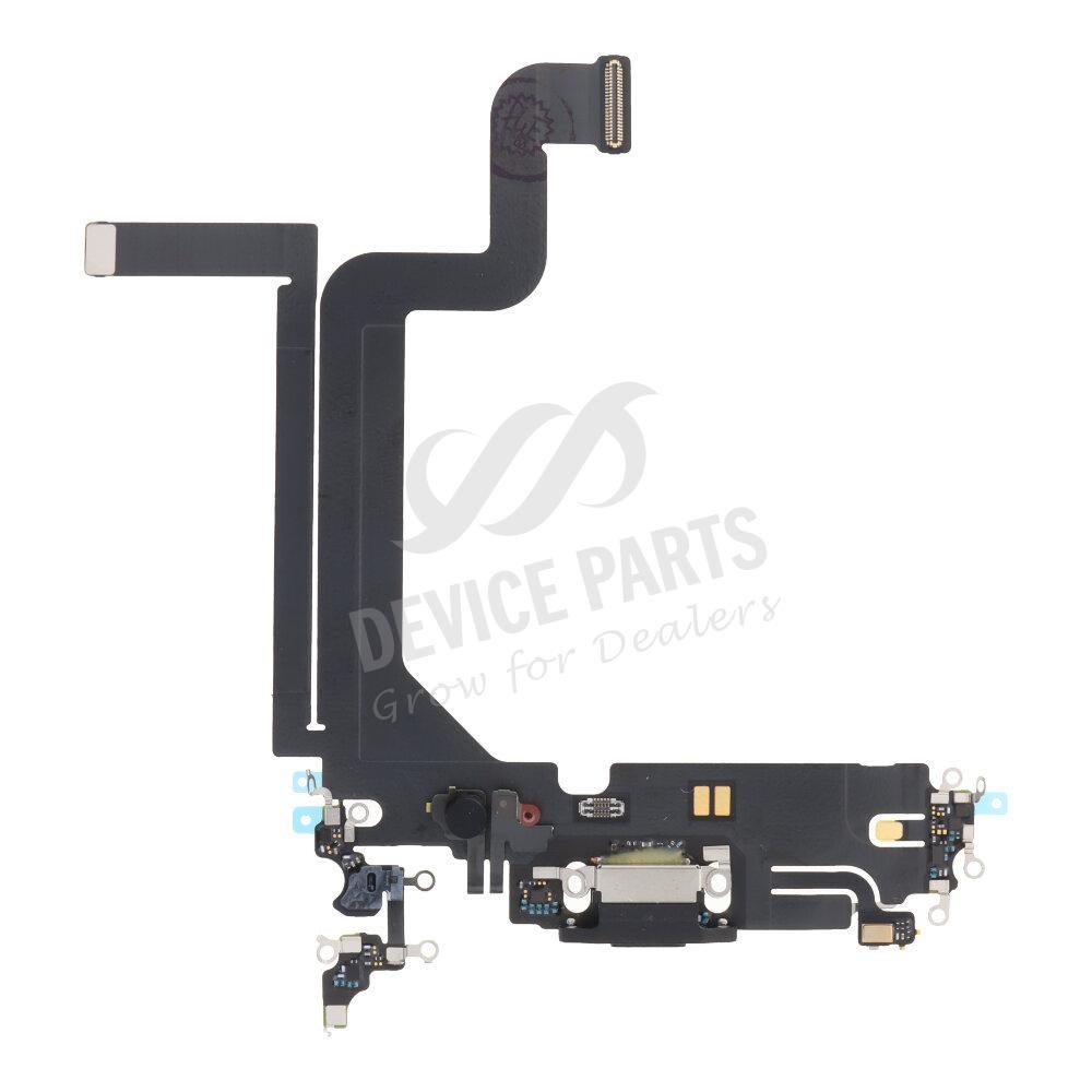 as114777_2304225868_1.jpg Charging Port Flex Cable for iPhone 14 Pro Max Black Ori - Image 1
