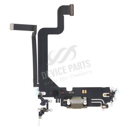 Charging Port Flex Cable for iPhone 14 Pro Max Gold Ori
