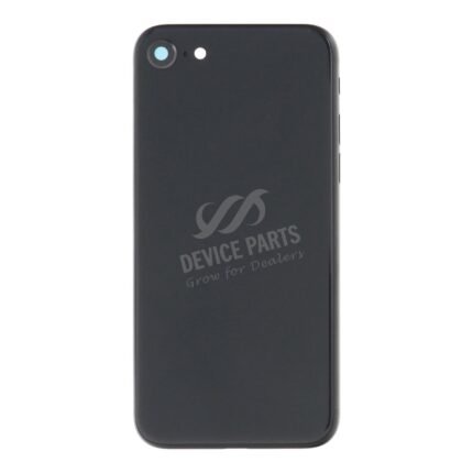 Middle Frame + Battery Door + Back Camera Lens and Bezel + Side Buttons + SIM Card Tray with Speaker Anti-Dust Mesh+Mic Anti-Dust Mesh+Side Rails+Eject Pin for iPhone SE 2022 European Version Midnight OEM